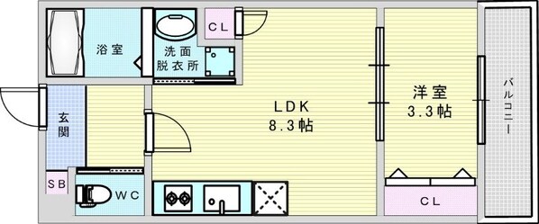 アレグリア岸部の物件間取画像